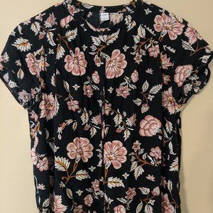 Floral Button Down Blouse